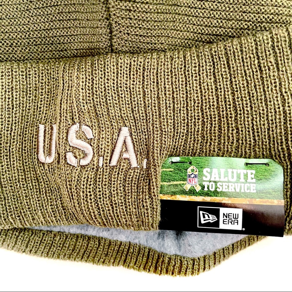 🆕 Philadelphia Eagles NFL Military Veterans Salute to Service Winter Hat Beanie - Picture 5 of 8